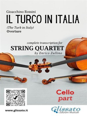cover image of Cello part of "Il Turco in Italia" for String Quartet